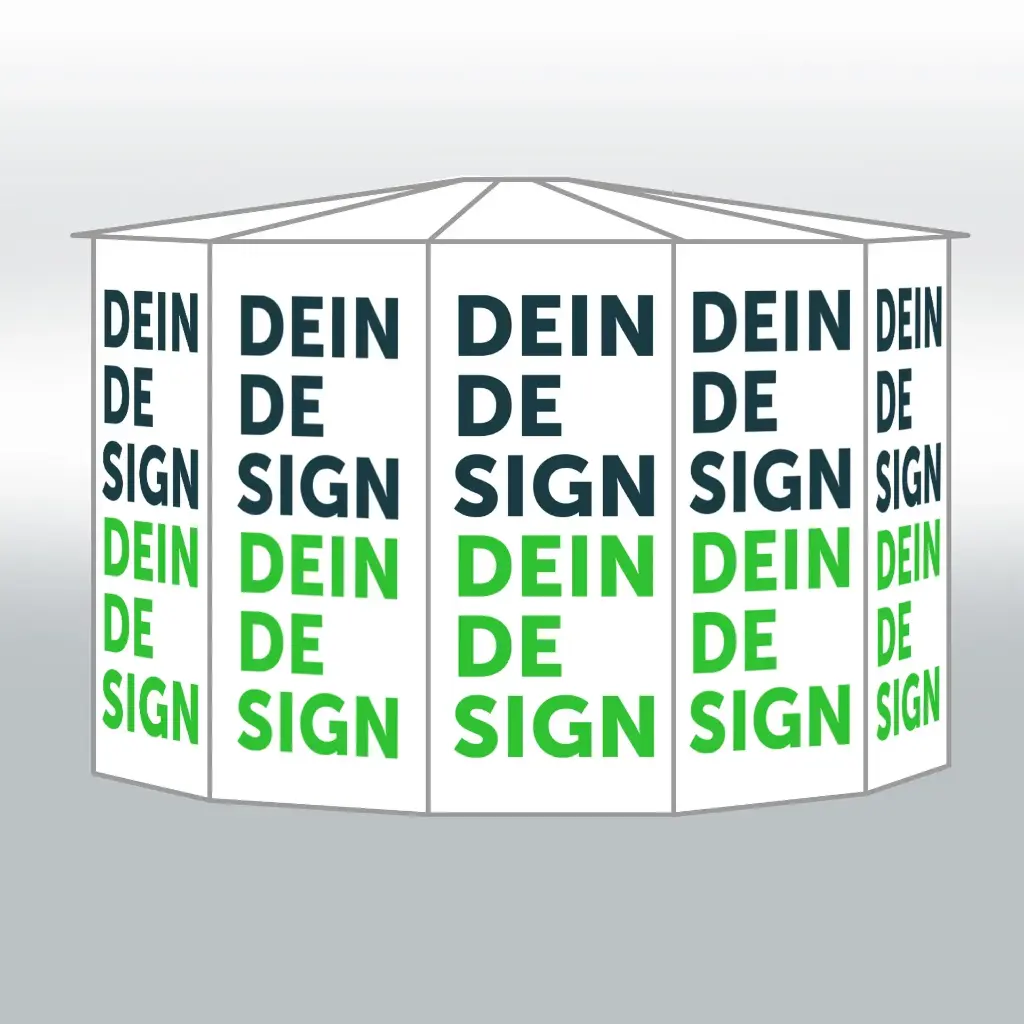 Individuelle Dekor-Beklebung nach bauseitigem Entwurf (Werbebotschaften, Wegweiser, regionale Motive, … ) - KAUF