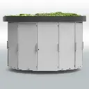 Flachdach mit Profil-Attika (vorbereitet für Dachbegrünung) - MIETE