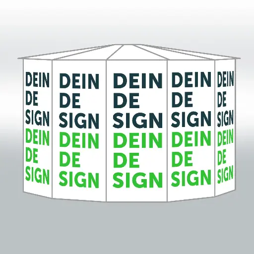 Individuelle Dekor-Beklebung nach bauseitigem Entwurf (Werbebotschaften, Wegweiser, regionale Motive, … )